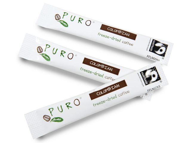 Oploskoffie Puro fairtrade sticks/ds250