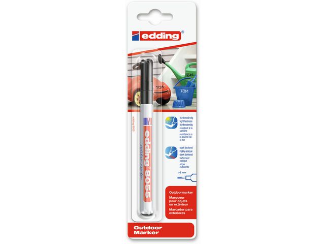 Outdoormarker edding 8055 1-2mm zwart/p5