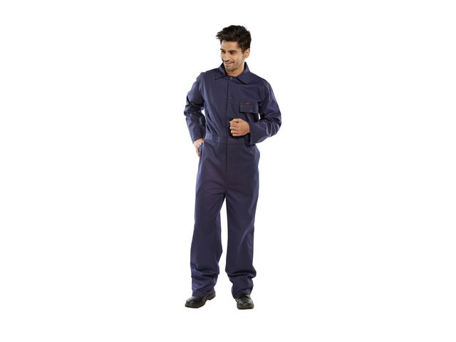 Overall Click Katoen marine 60