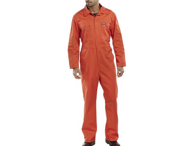 Overall Super Click oranje 38