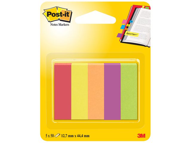 Pagemarker Post-It 12,7x44,4mm/pak 5x50