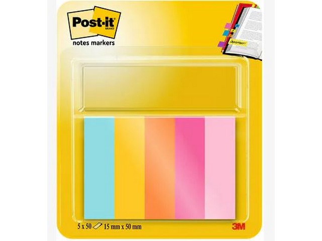 Pagemarker Post-It 15x50 Beachside /pk5