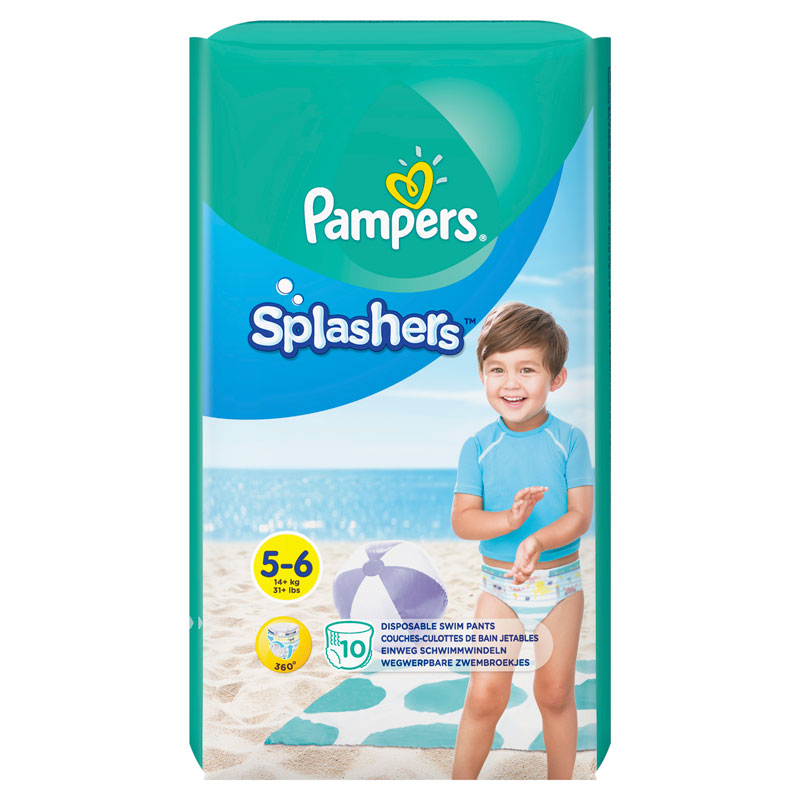 Pampers Splashers Maat 5-6, 10 Wegwerpbare Zwemluiers