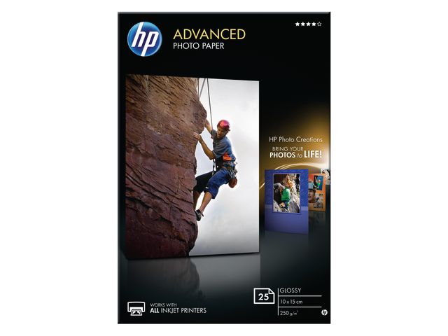 Papier HP 10x15 Adv. Gl. 250g/ds 25v