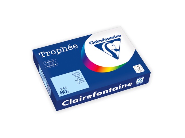 Papier Trophée A4 80g middelblauw/pk500v