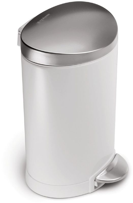 Pedaalemmer Half Rond 6 liter, Simplehuman