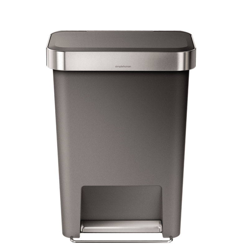 Pedaalemmer Rectangular Kunststof met Liner Pocket 45 ltr, Simplehuman