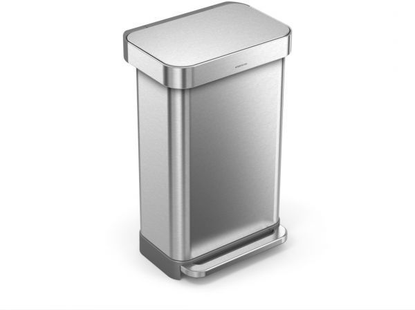 Pedaalemmer Rectangular met Liner Pocket 45 ltr, Simplehuman