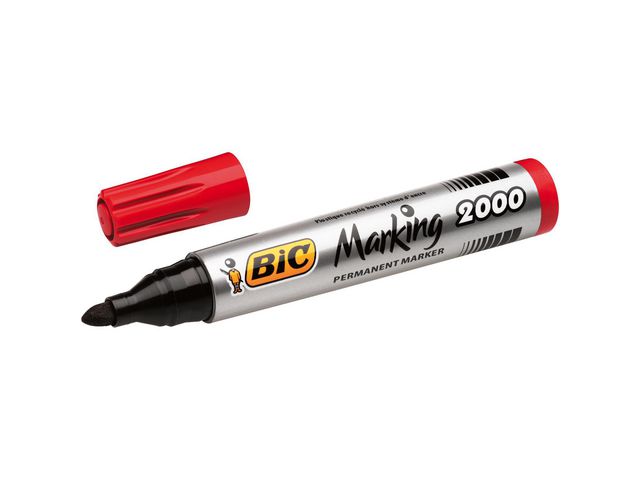 Permanent marker BIC 2000 1,7mm rd/ds 12