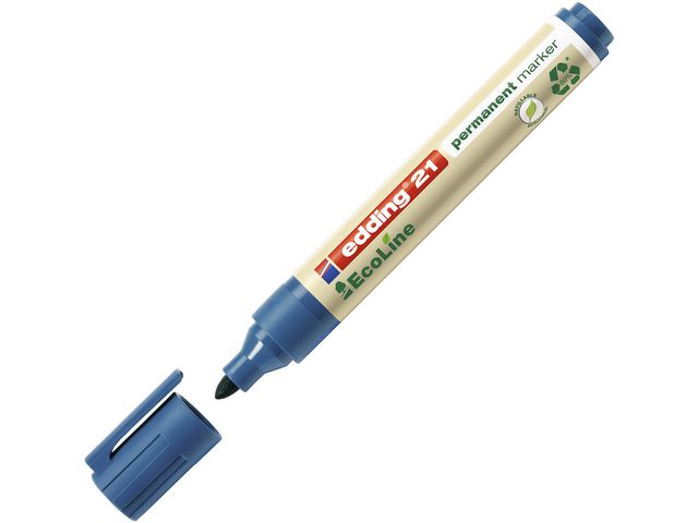 Permanent marker edding 21 eco blauw/d10