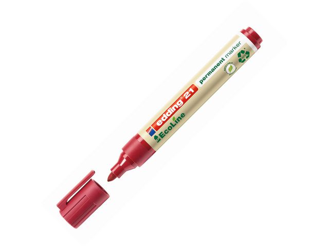 Permanent marker edding 21 eco rood/ds10