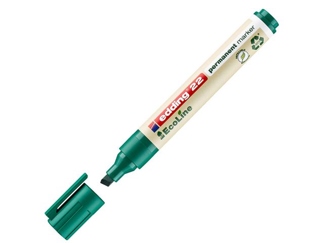 Permanent marker edding 22 eco groen/d10