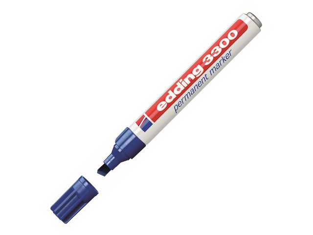 Permanent marker edding 3300 blauw/ds 10