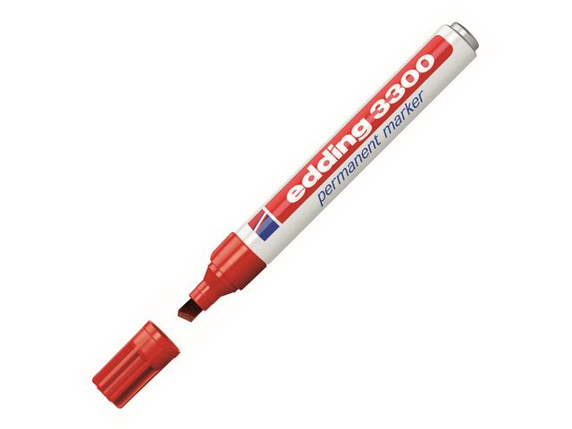 Permanent marker edding 3300 rood/doos10