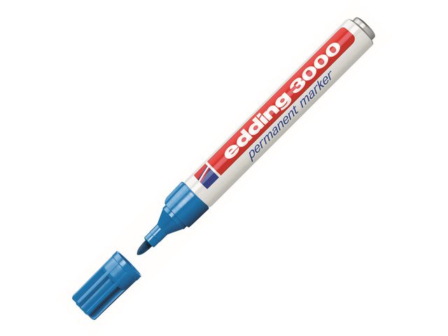 Permanentmarker edding 3000 l.blauw/ds10