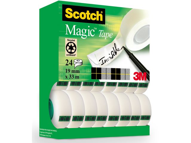 Plakband magic Scotch 810 19mmx33m/pk24r