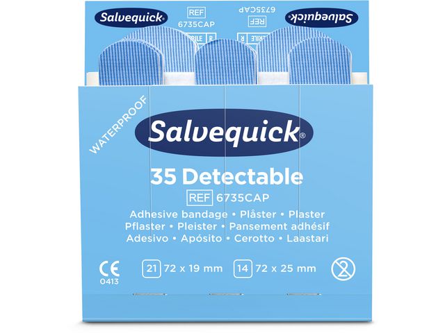 Pleister Salvequick detecteerbaar/ds6x35