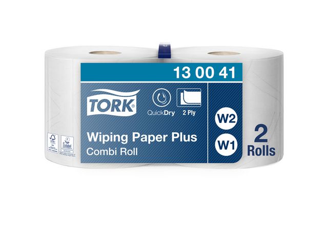 Poetsdoek Tork W1 W2 2L/plt30x2x255m