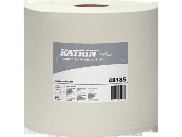 Poetsrol Katrin Plus XL 2L 380m wit/pk2