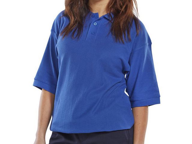 Poloshirt royal blauw 4XL