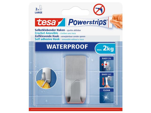 Powerstrip haak tesa waterproef zoom rvs