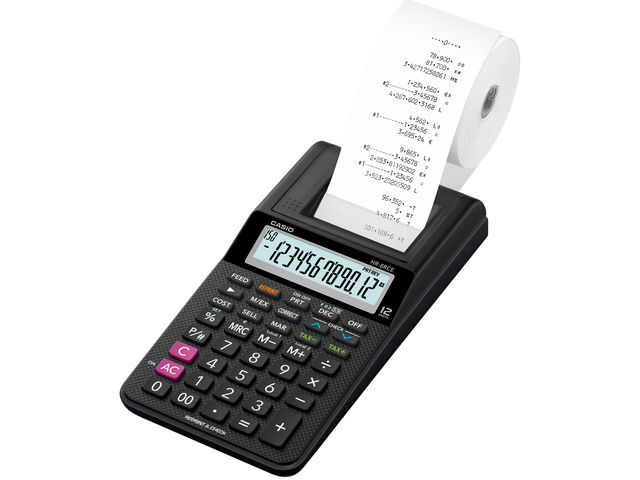 Printing Calculator CASIO HR-8RCE Zwart