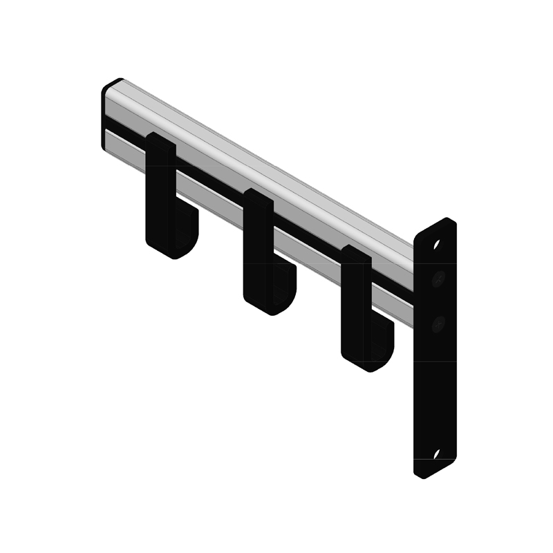 Pro-line Wandgarderobe 3 hangers