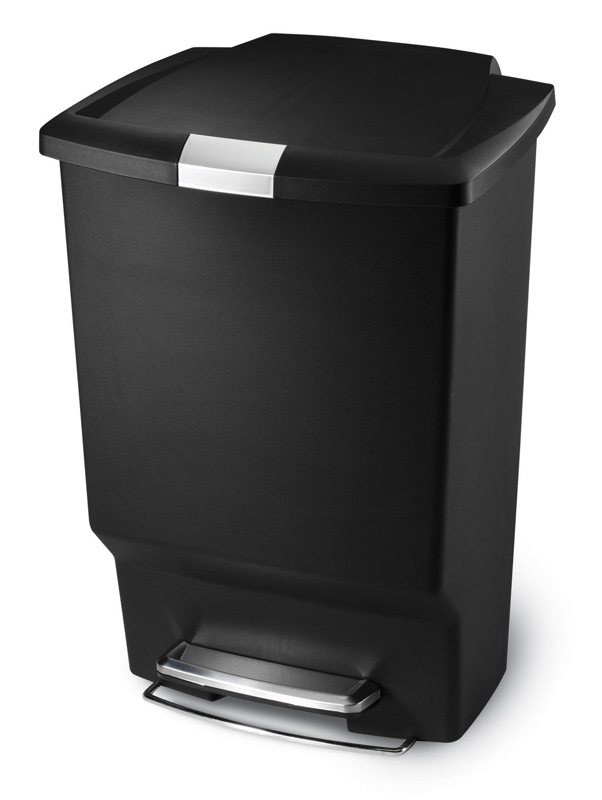 Rectangular Plastic Step Can, Simplehuman