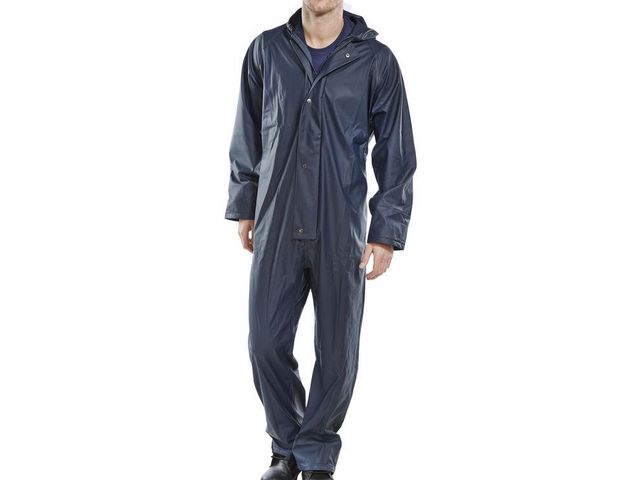 Regenpak navy blauw L