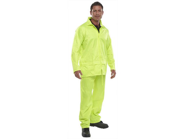 Regenpak nylon saturn geel 4XL