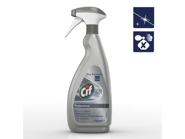 Reiniger Roestvrij staal Cif /750ml