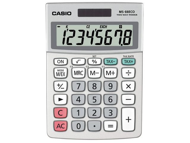 Rekenmachine Casio MS-88ECO Solar