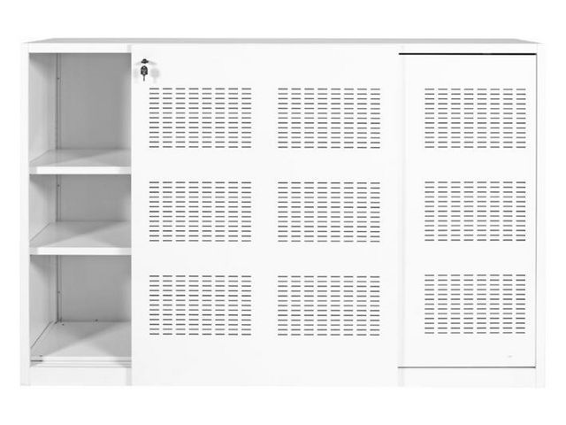 Roldeurkast 180x120x45 wit 2zd