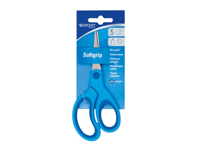 Schaar Westcott Kids Softgrip 13cm blauw