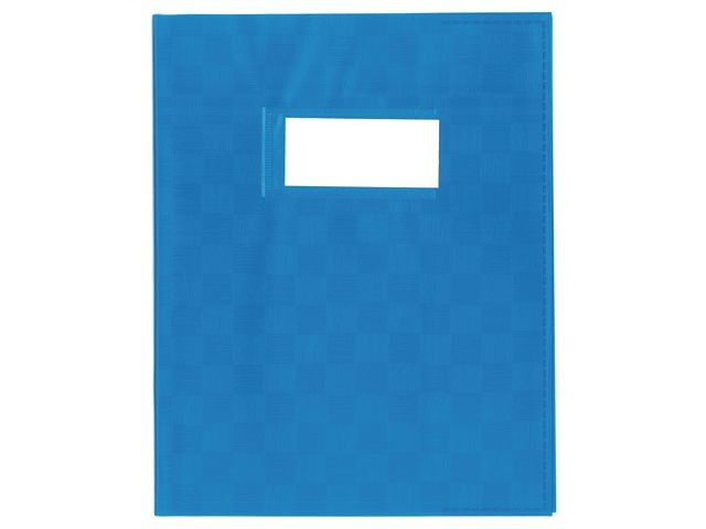 Schriftomslag A4 PP met venster blauw