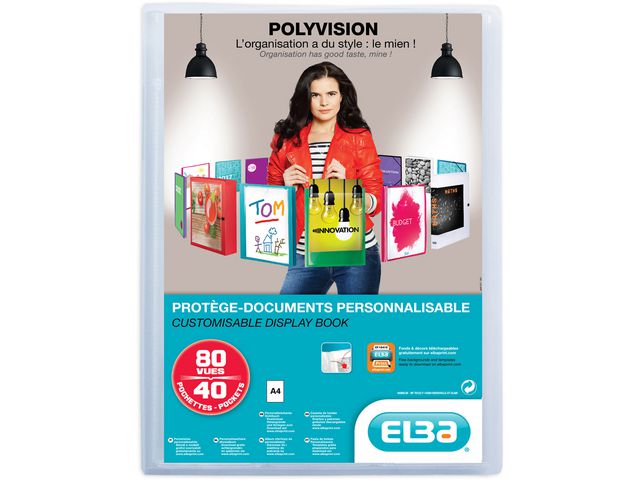 Showalbum ELBA Polyvision A4 40tassen tr