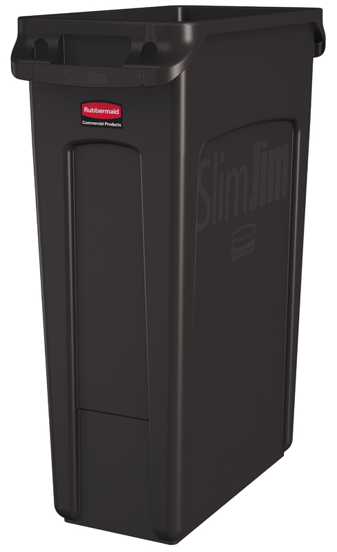 Slim Jim met luchtsleuven 87 ltr, Rubbermaid