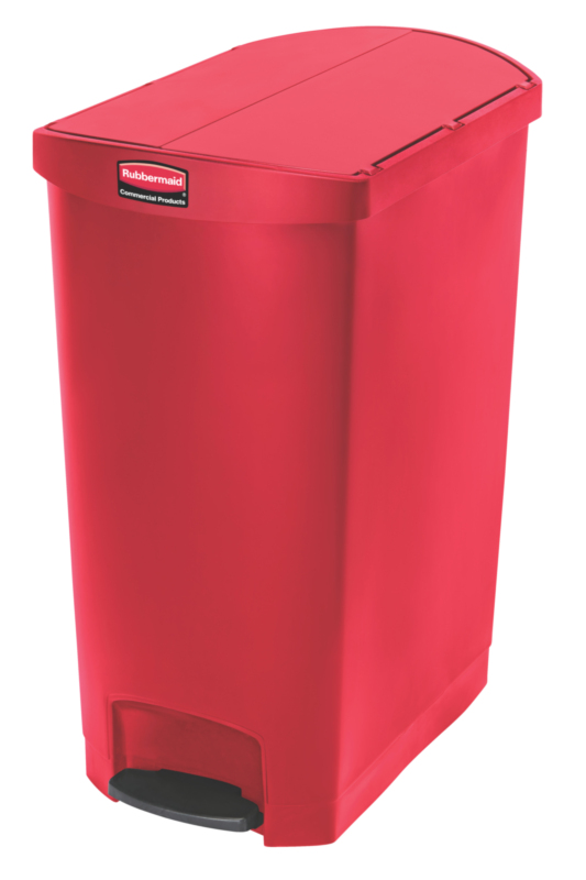 Slim Jim Step On container End Step kunststof 90 ltr, Rubbermaid