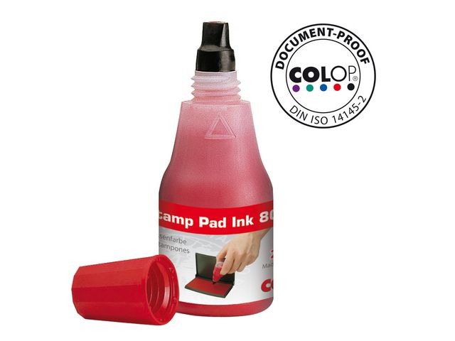 Stempelinkt Colop 801 25 ml rood/bs 2