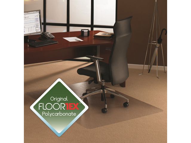 Stoelmat Floortex tapijt 120x150cm trnsp