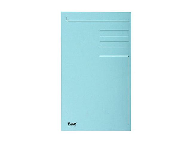 Stofklepmap folio 280g 3-fl blauw/pk50