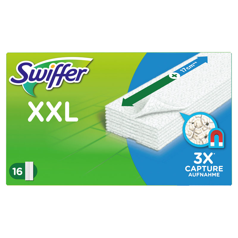 Swiffer Vloerreiniger XXL Droge Doekjes Navullingen x16 Vangt En Houdt Stof Vast