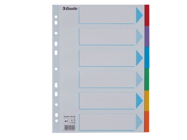 Tabblad Pendaflex A4 11r krt kleur/st6