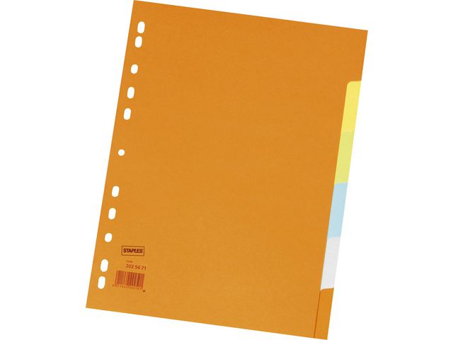 Tabblad SPLS A4 11R karton 6-kleur/set 6