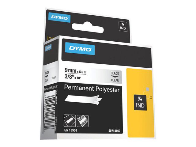 Tape Dymo Rhino transp. polyester 18508