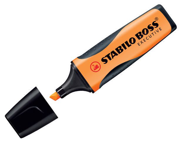 Tekstmarker BOSS executive oranje/ds 10