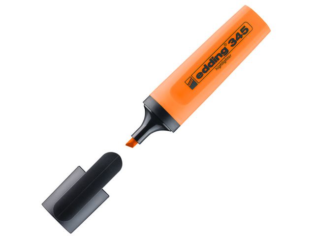 Tekstmarker edding 345 oranje ds/10