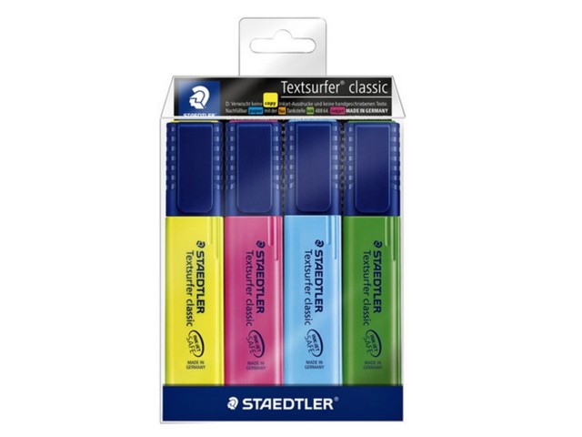 Tekstmarker Textsurfer 364 assorti/pk 4