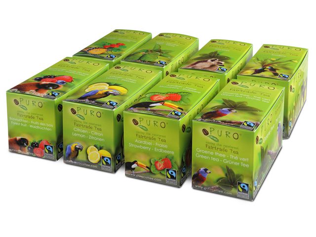 Thee Puro fairtrade assorti/bx 8x25st