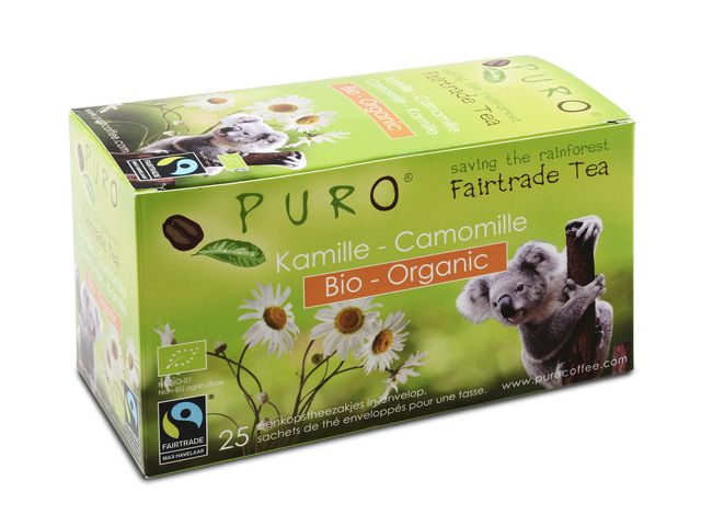 Thee Puro fairtrade kamille bio/pk6x25